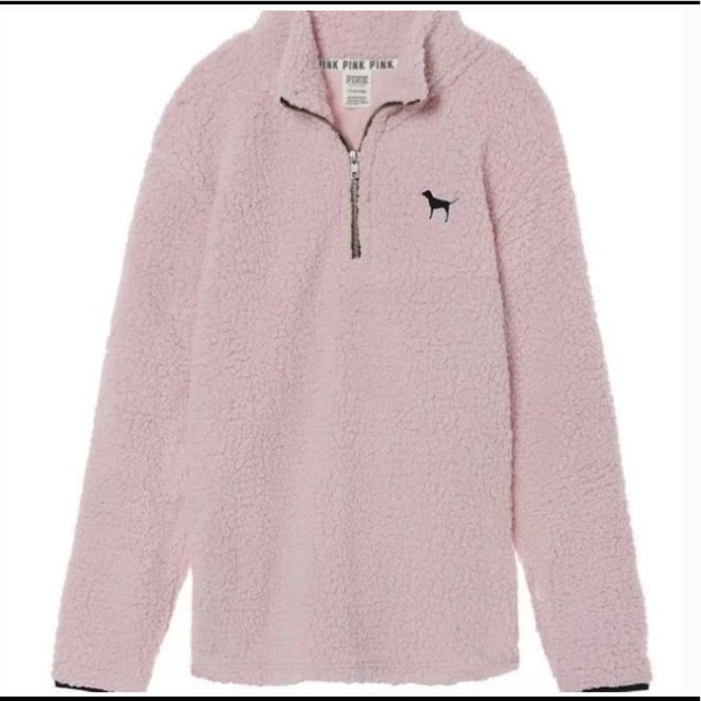 clearance: vs pink quarter zip